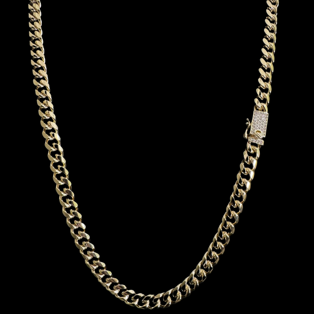 Cadena Cubana Oro Goldfilled – 8 mm
