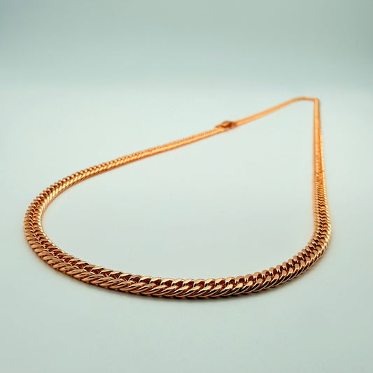 Cadena Cubana Oro Goldfilled Rosa – 4mm