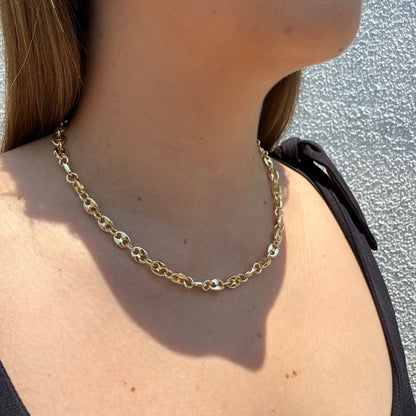 Cadena Gucci Inflada Oro Goldfilled