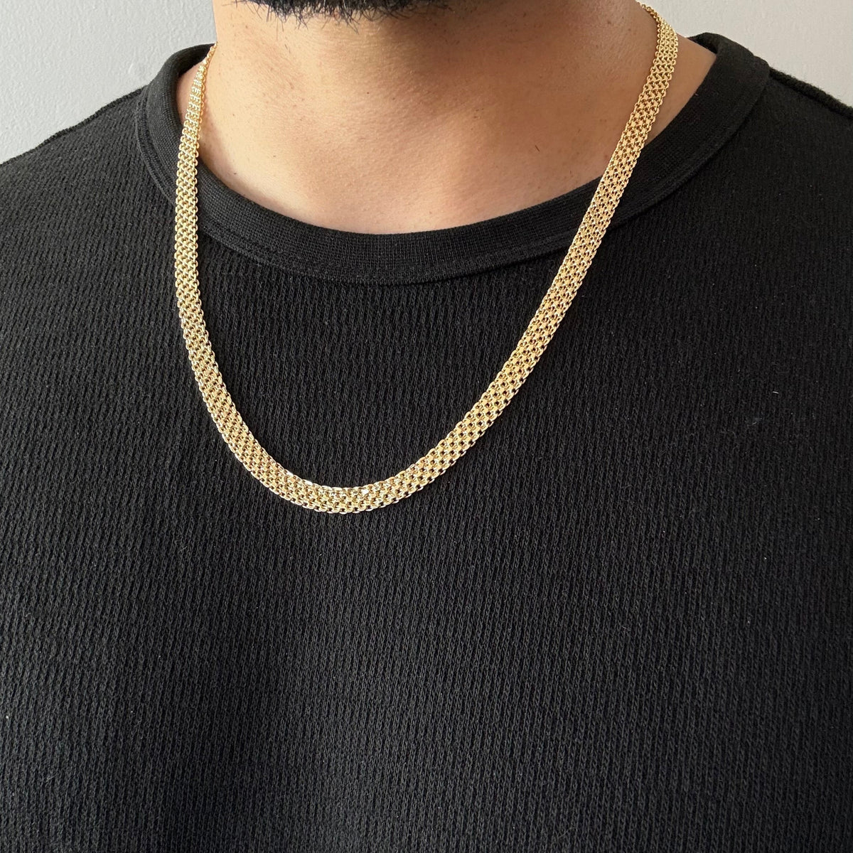 Cadena Tejido Chino Oro Goldfilled – 7,5 mm