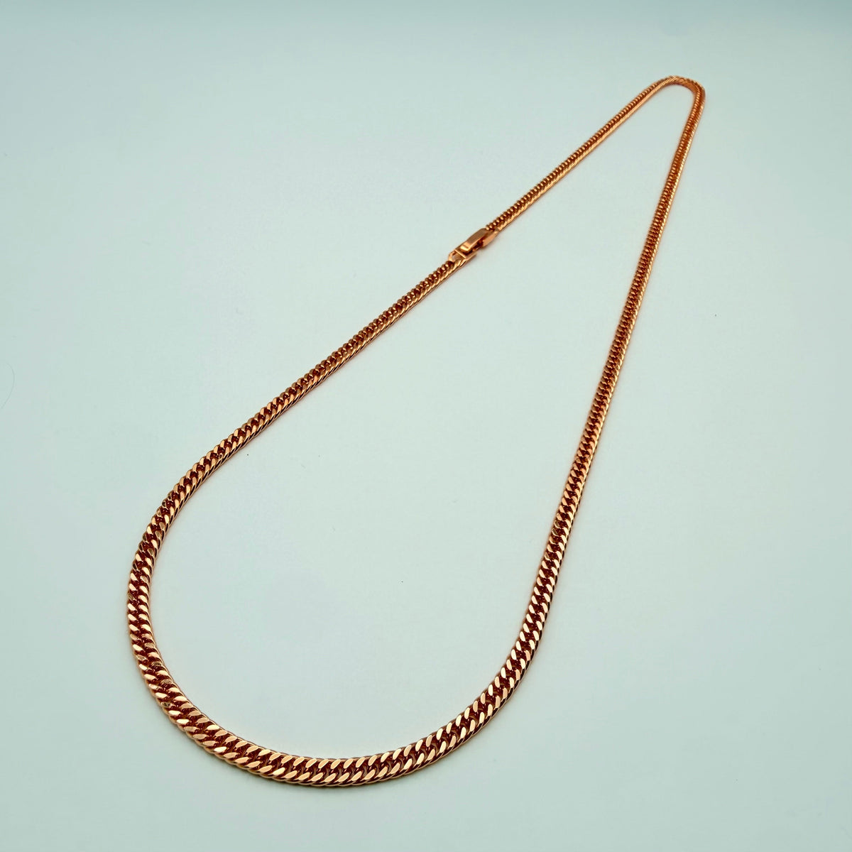 Cadena Cubana Oro Goldfilled Rosa – 4mm