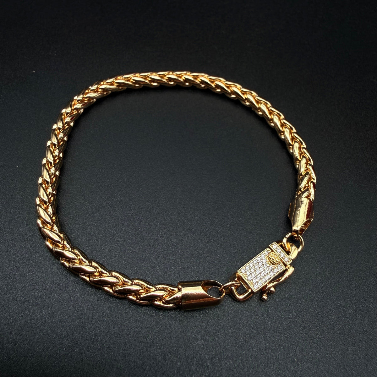Pulsera Escama Dragón Oro Goldfilled –  4 mm