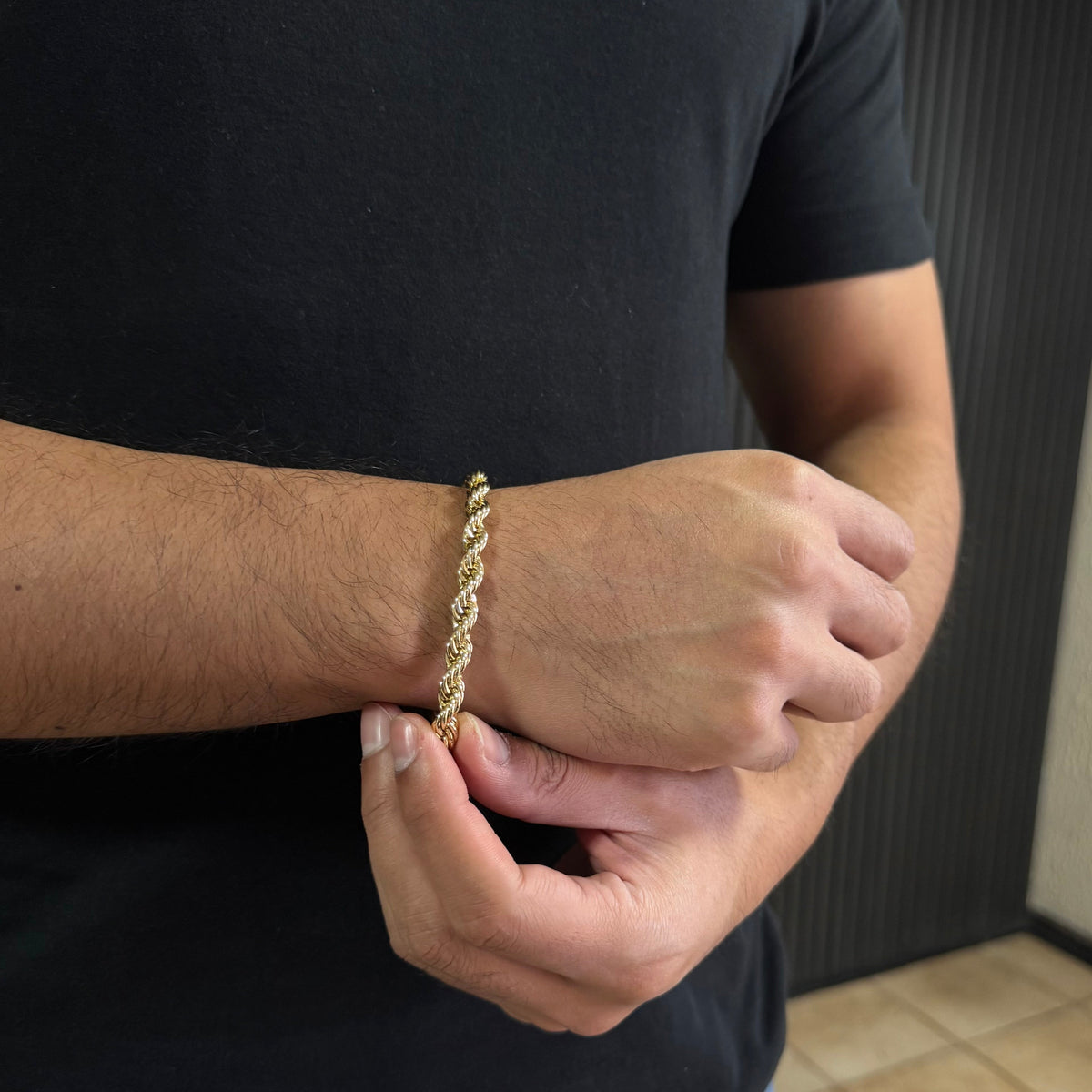 Pulsera Turbillón Oro Goldfilled – 6 mm