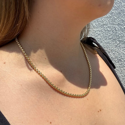 Cadena Veneciana Redonda Oro Goldfilled