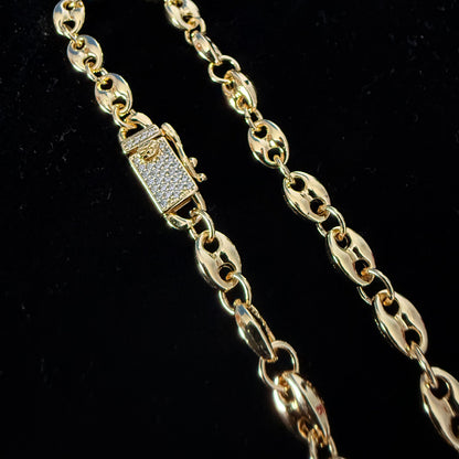 Pulsera Gucci Inflada Oro Goldfilled – 5 mm