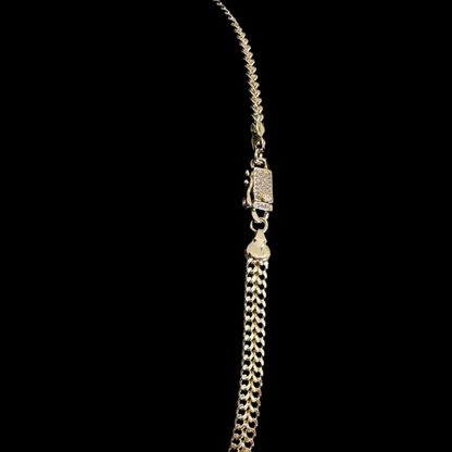 Cadena Tejido Chino Oro Goldfilled – 6 mm