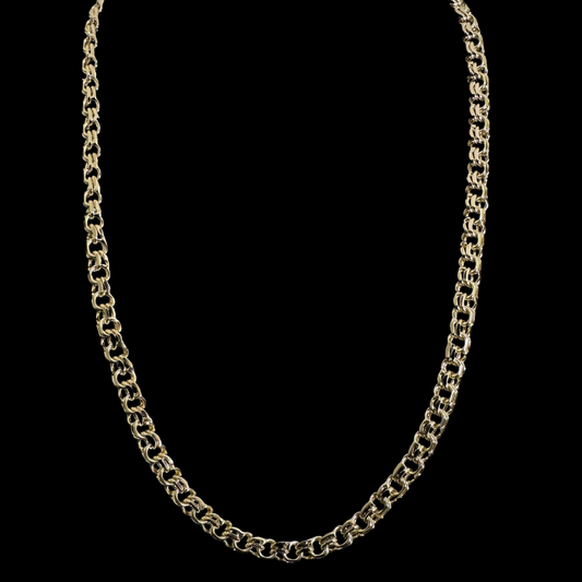 Cadena Doble Rolo Oro Goldfilled – 60 cm