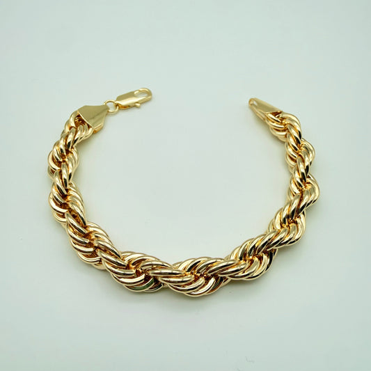 Pulsera Turbillón Oro Goldfilled – 11 mm