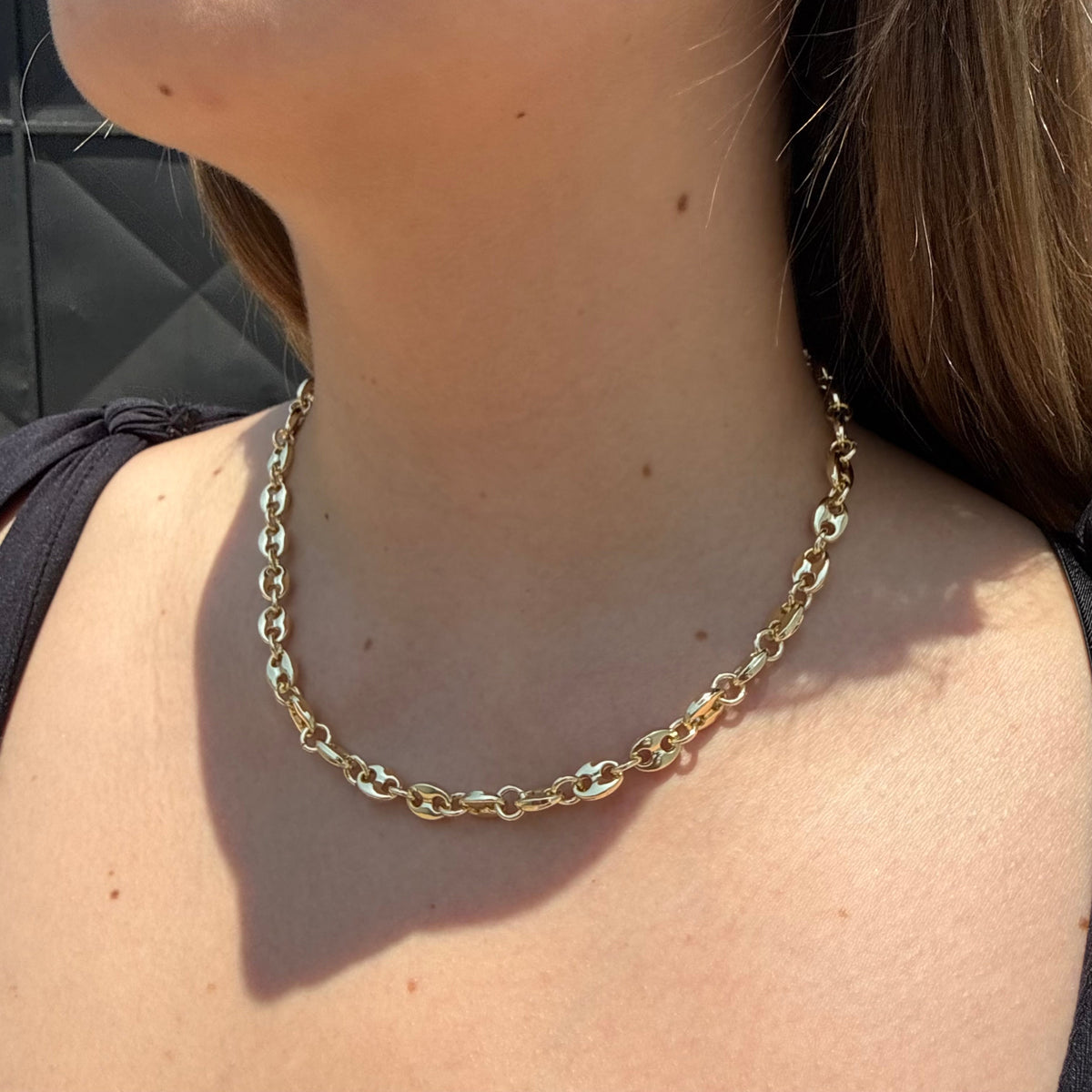 Cadena Gucci Inflada Oro Goldfilled