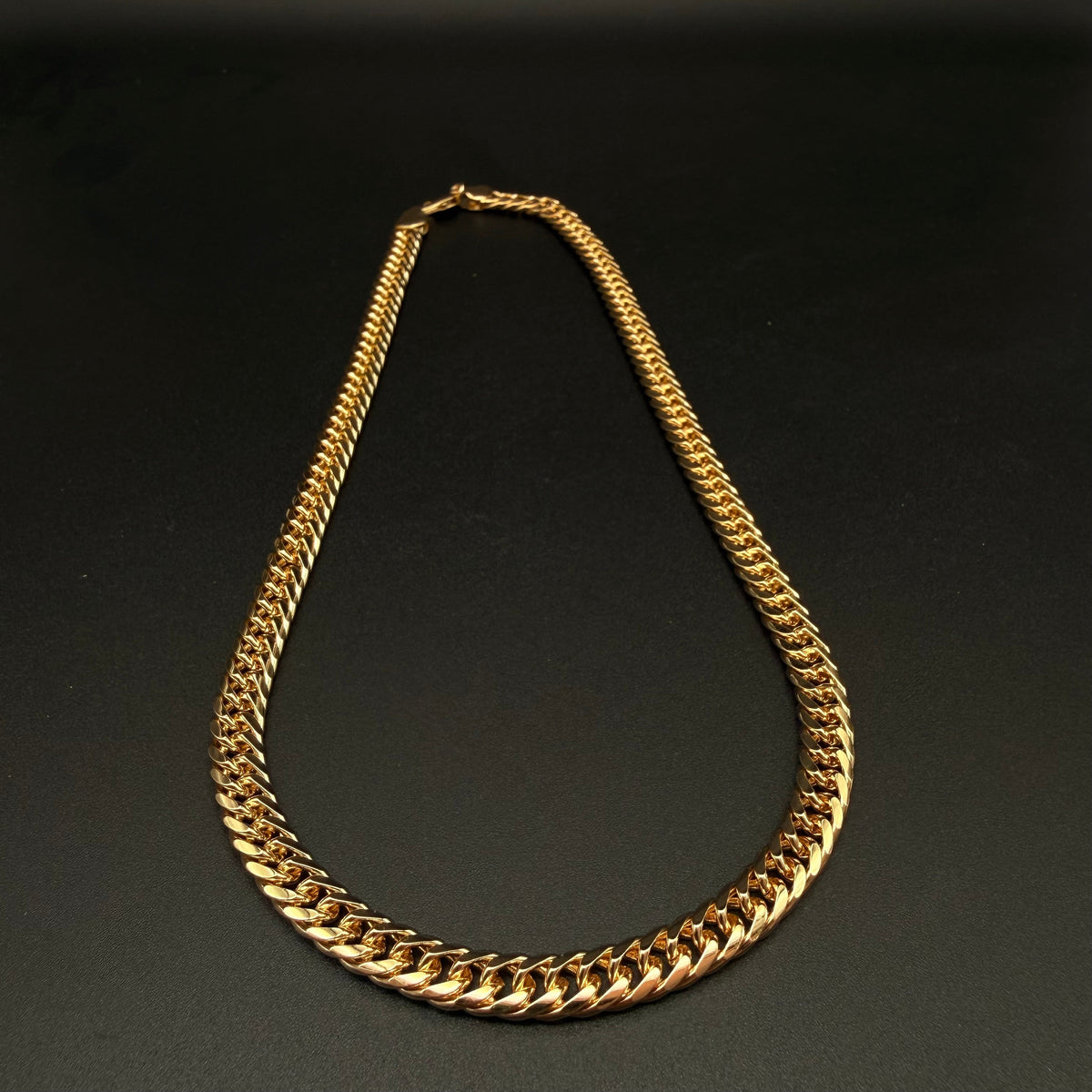 Cadena Doble Cubana Oro Goldfilled – 6 mm