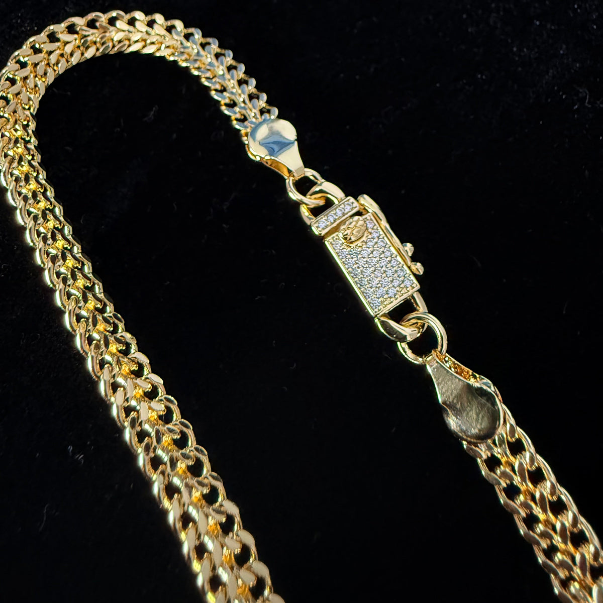 Pulsera Tejido Chino Oro Goldfilled – 6 mm