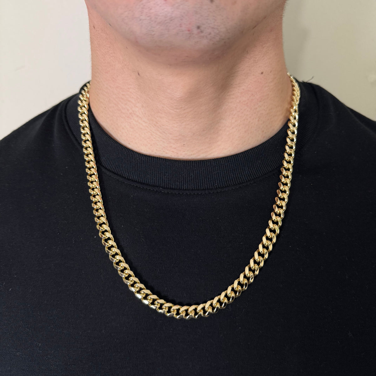 Cadena Cubana Oro Goldfilled – 8 mm