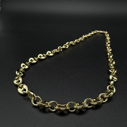 Cadena Gucci Inflada Oro Goldfilled