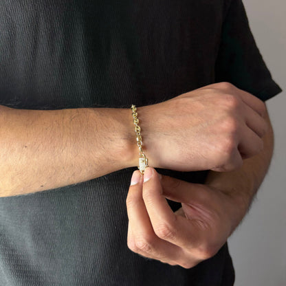 Pulsera Gucci Inflada Oro Goldfilled – 5 mm