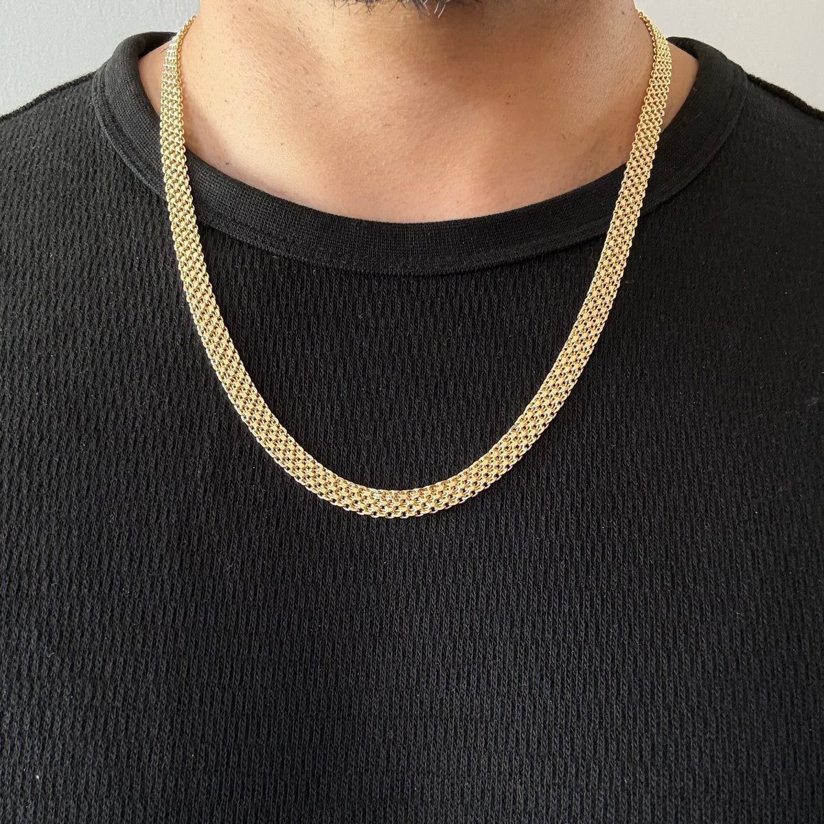 Cadena Tejido Chino Oro Goldfilled – 7,5 mm