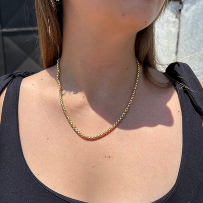 Cadena Veneciana Redonda Oro Goldfilled