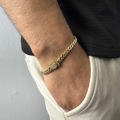 Pulsera Cubana Oro Goldfilled – 5 mm