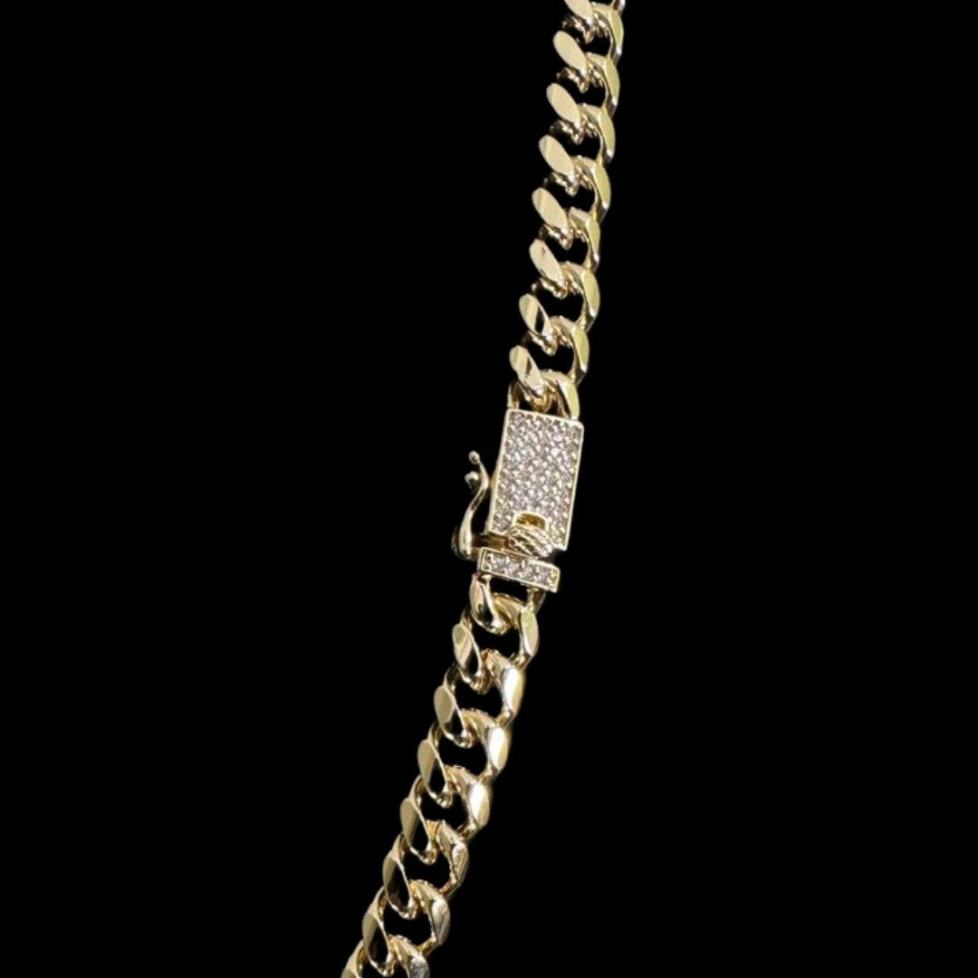 Cadena Cubana Oro Goldfilled – 8 mm