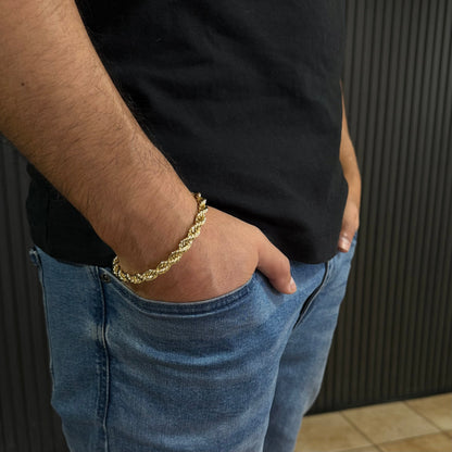 Pulsera Turbillón Oro Goldfilled – 6 mm