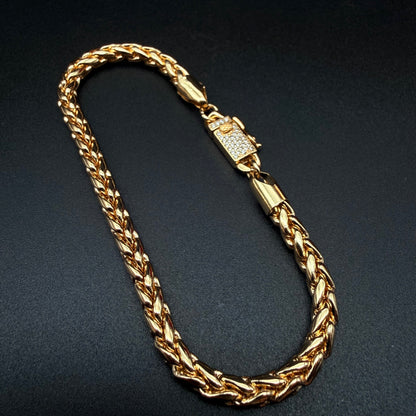 Pulsera Escama Dragón Oro Goldfilled –  4 mm