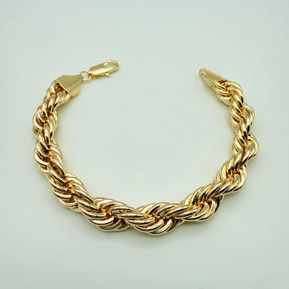 Pulsera Turbillón Oro Goldfilled – 11 mm