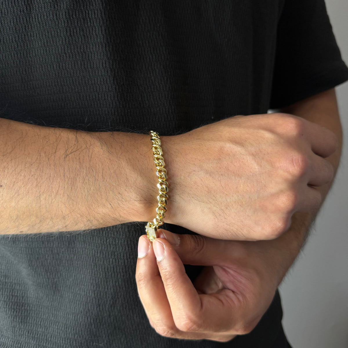 Pulsera Diamond Oro Goldfilled – 7 mm