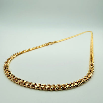 Cadena Cubana Oro Goldfilled – 4mm
