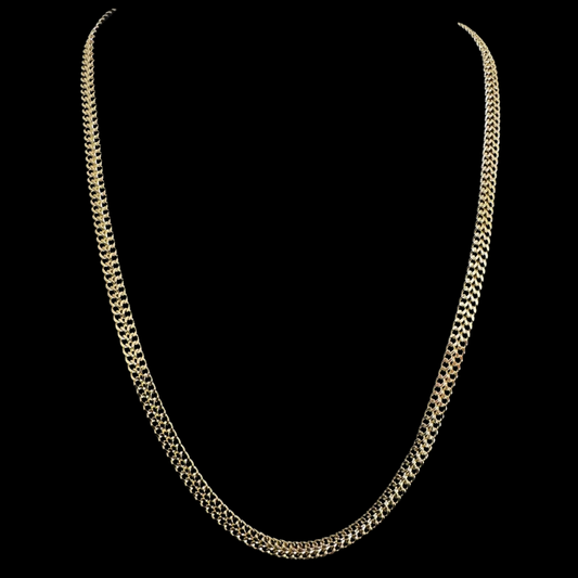 Cadena Tejido Chino Oro Goldfilled – 6 mm