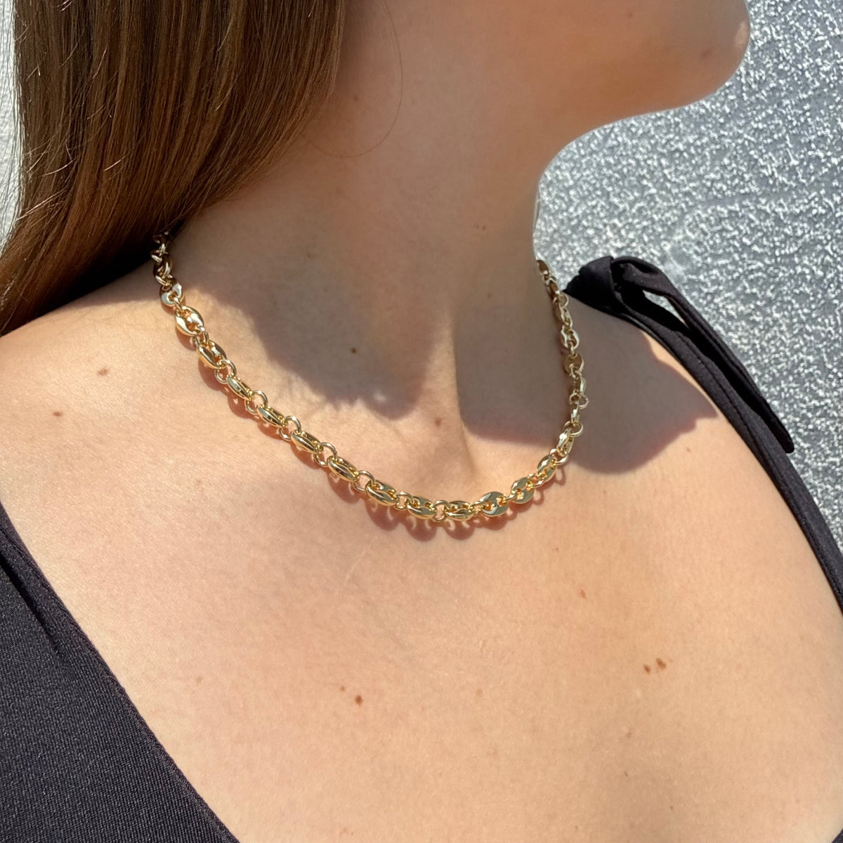 Cadena Gucci Inflada Oro Goldfilled