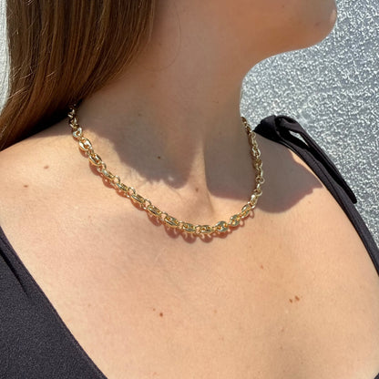 Cadena Gucci Inflada Oro Goldfilled
