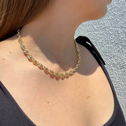 Cadena Gucci Inflada Oro Goldfilled
