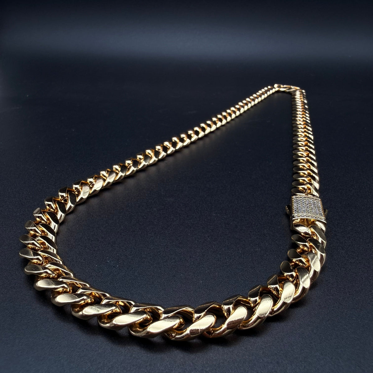 Cadena Cubana Oro Goldfilled – 10 mm