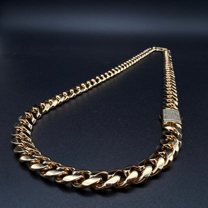 Cadena Cubana Oro Goldfilled – 10 mm