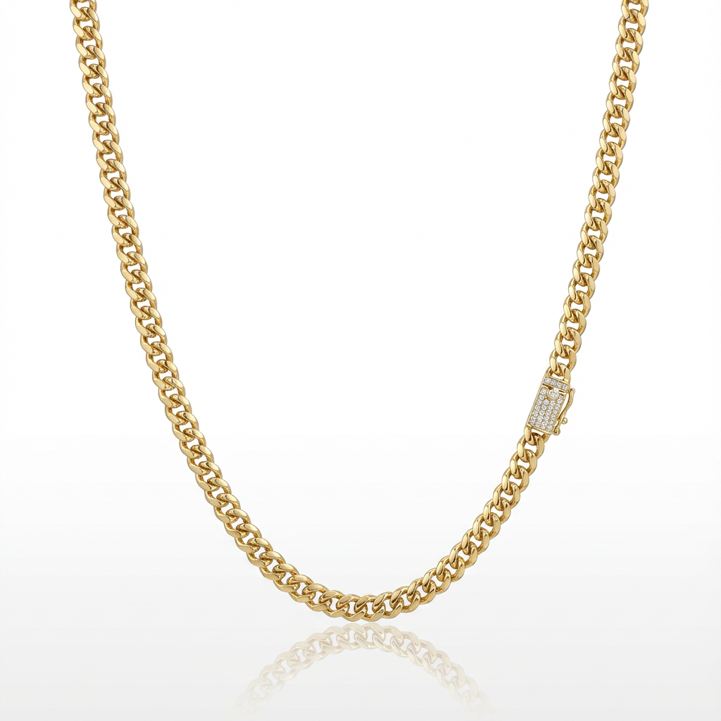 Cadena Cubana Oro Goldfilled – 5 mm