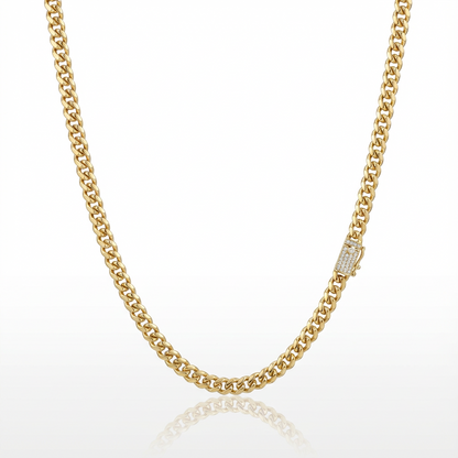 Cadena Cubana Oro Goldfilled – 5 mm