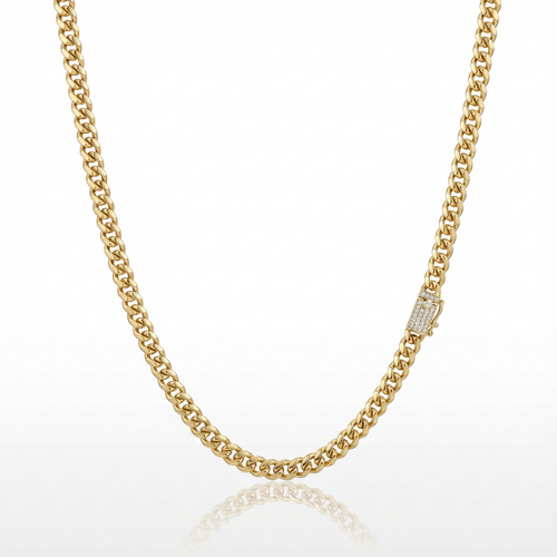 Cadena Cubana Oro Goldfilled – 5 mm