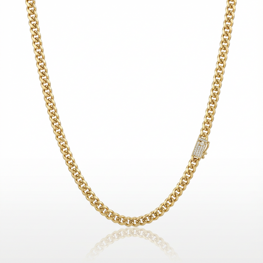 Cadena Cubana Oro Goldfilled – 5 mm
