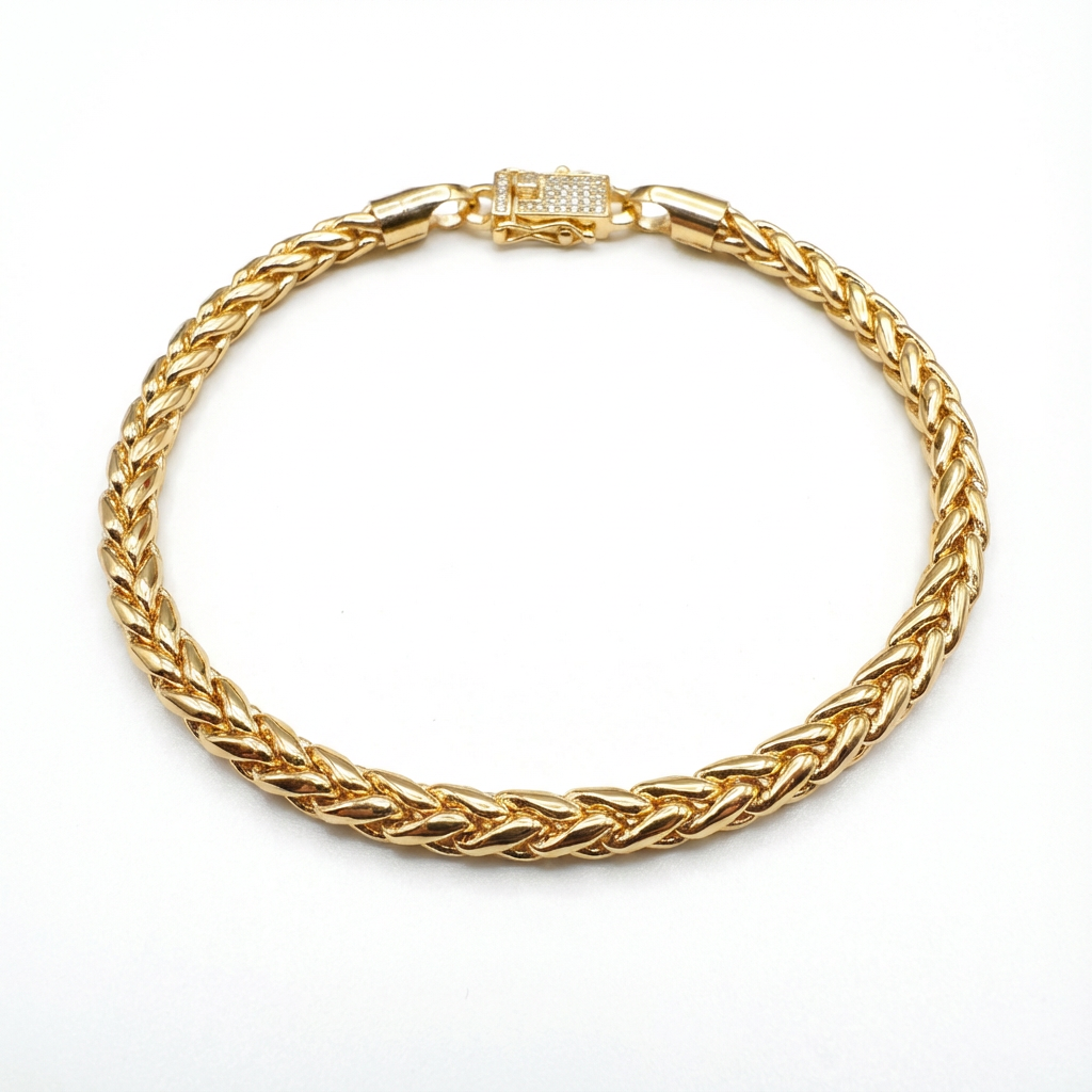 Pulsera Escama Dragón Oro Goldfilled –  4 mm