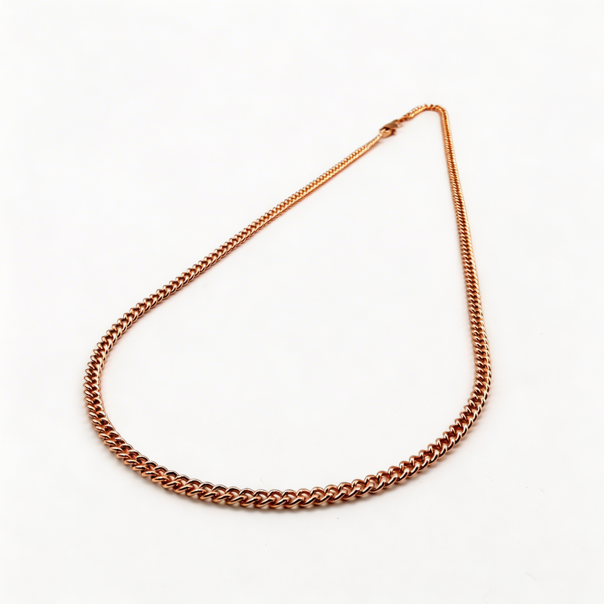 Cadena Cubana Oro Goldfilled Rosa – 3 mm