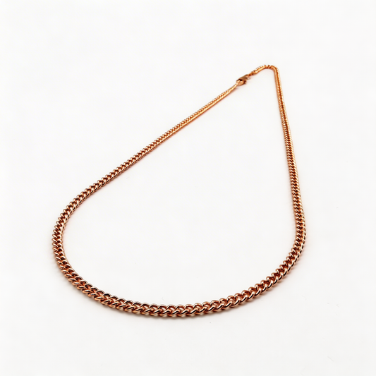 Cadena Cubana Oro Goldfilled Rosa – 3 mm