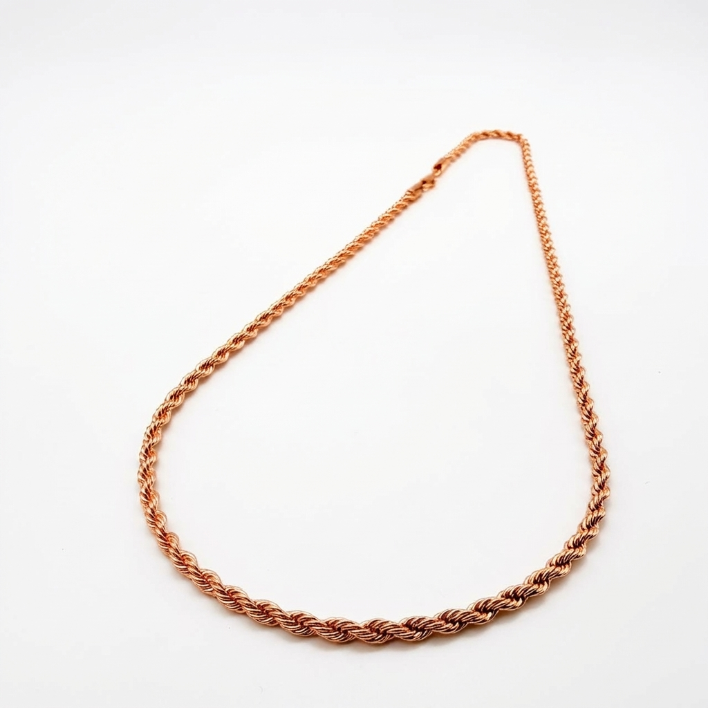 Cadena Turbillón Oro Goldfilled Rosa – 3 mm