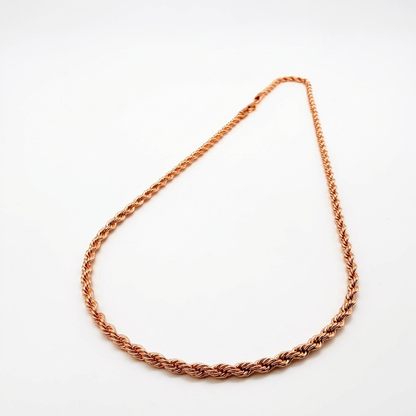 Cadena Turbillón Oro Goldfilled Rosa – 3 mm