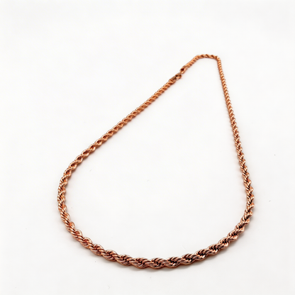 Cadena Turbillón Oro Goldfilled Rosa – 3 mm