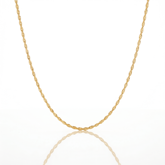 Cadena Turbillón Oro Goldfilled – 2 mm