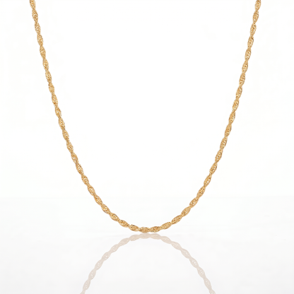 Cadena Turbillón Oro Goldfilled – 3 mm