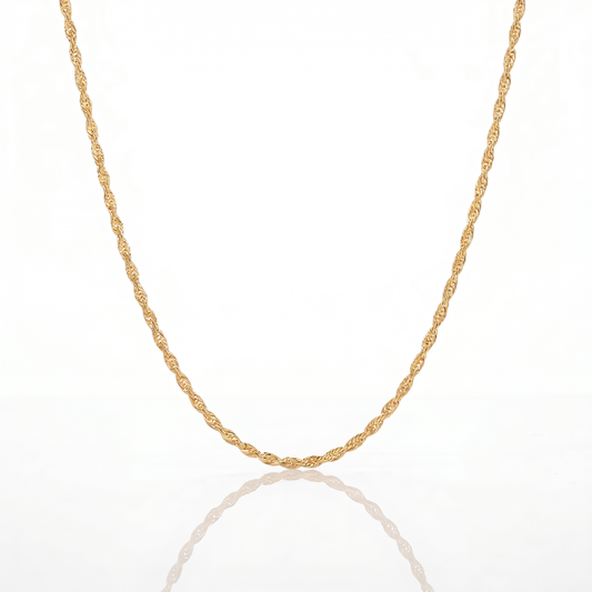 Cadena Turbillón Oro Goldfilled – 3 mm