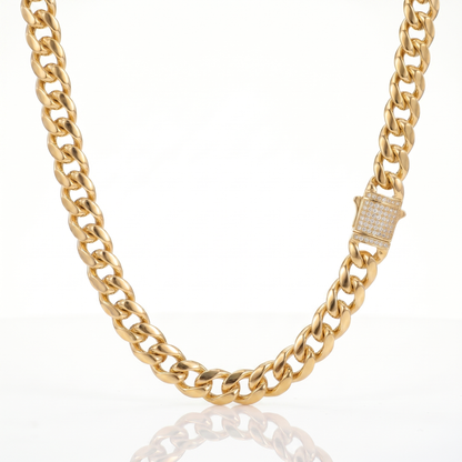 Cadena Cubana Oro Goldfilled – 10 mm