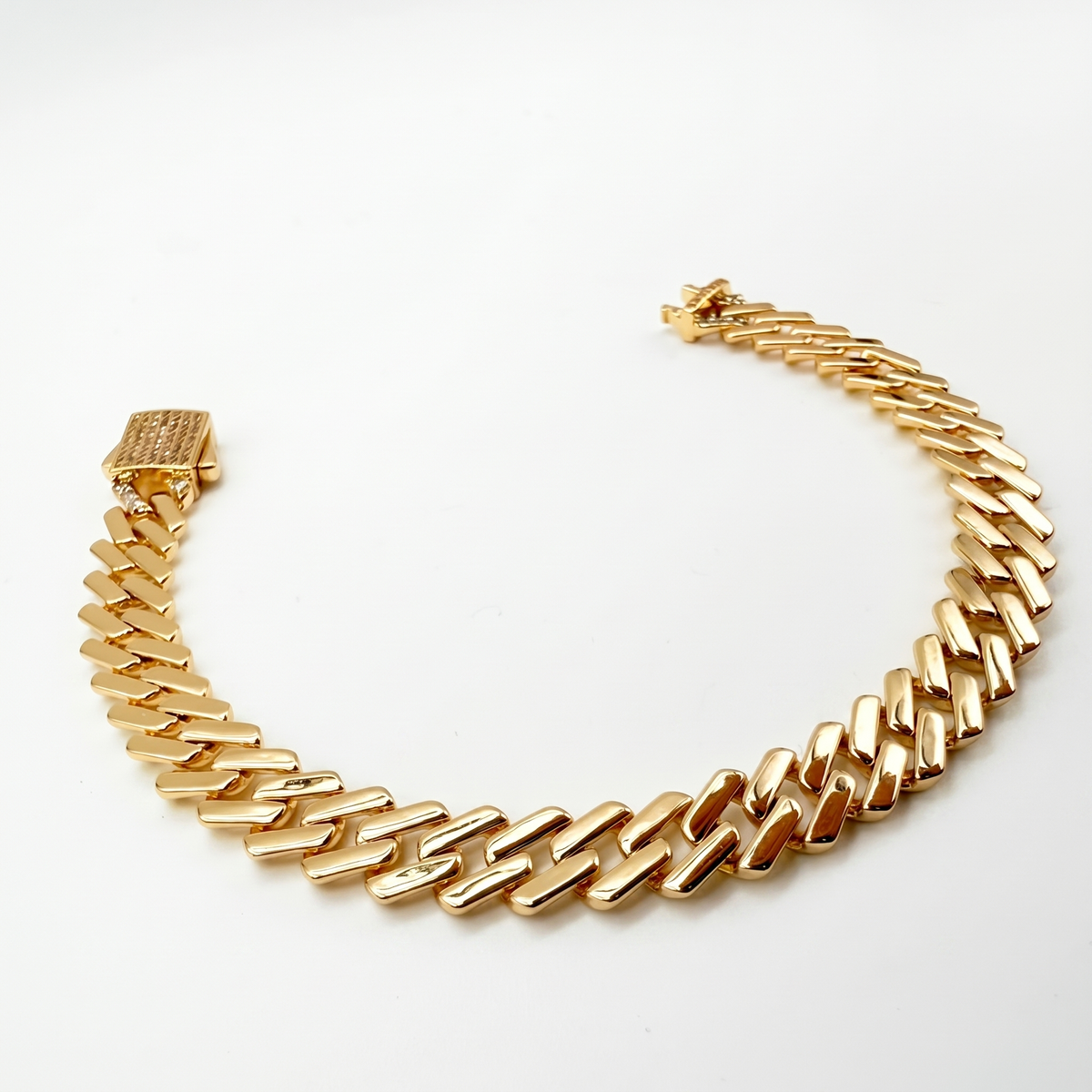 Pulsera Cubana Luxe - 8mm Oro Goldfilled